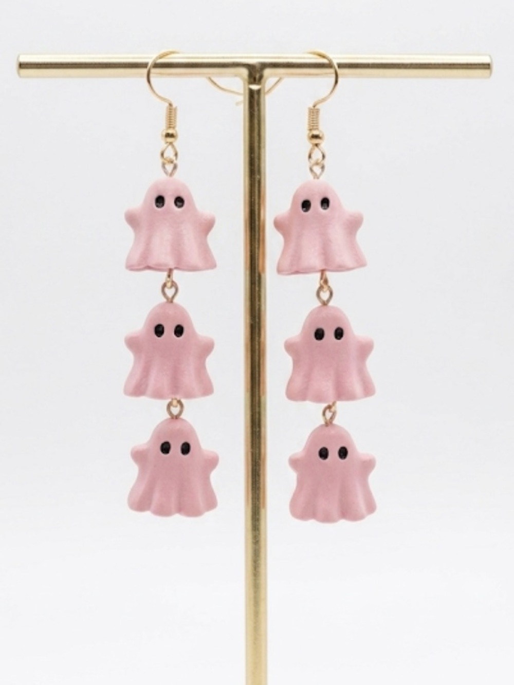 Pink Ghost Earrings Dangle 3” Pastel 3D Halloween Goth NWT
C1 - Picture 3 of 7
